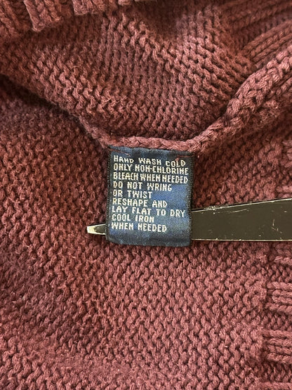 90's RALPH LAUREN Vネックコットンニット