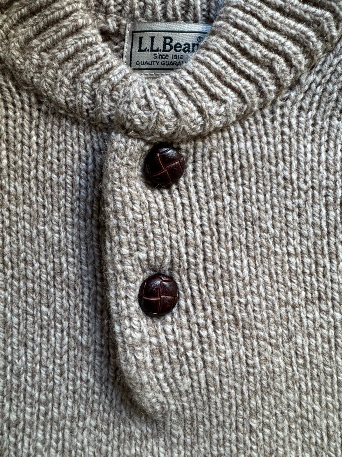 00's L.L.BEAN ヘンリーネックニット
