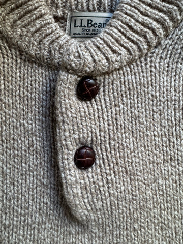 00's L.L.BEAN ヘンリーネックニット