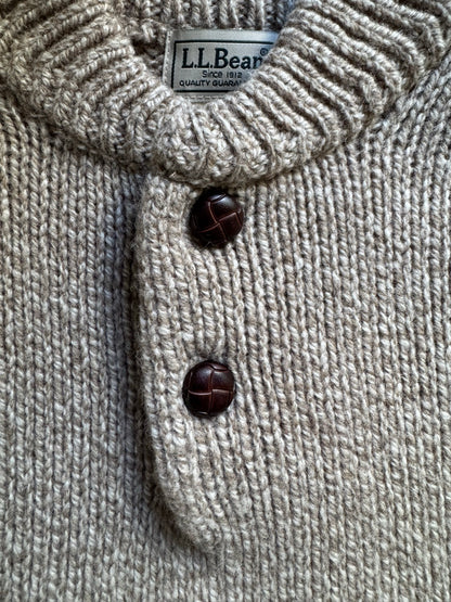 00's L.L.BEAN ヘンリーネックニット