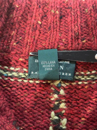 90's RALPH LAUREN「Tartan check」ハーフジップニット