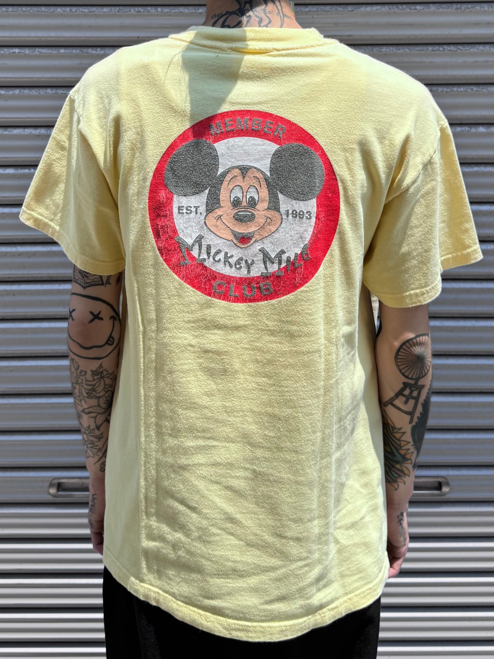 90's DISNEY 「MICKEY MOUSE」USA製 キャラクターTシャツ