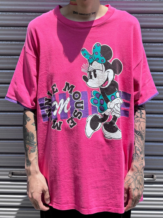 90's~00's DISNEY 「MINNIE MOUSE」USA製 キャラクターTシャツ