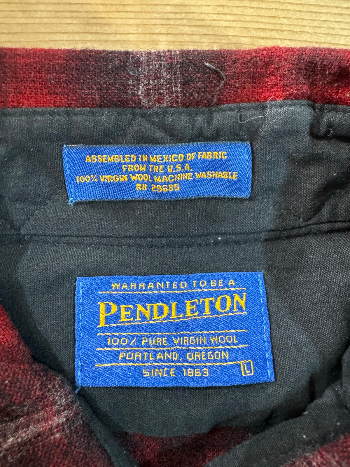 90's PENDLETON「Check」ウールシャツ