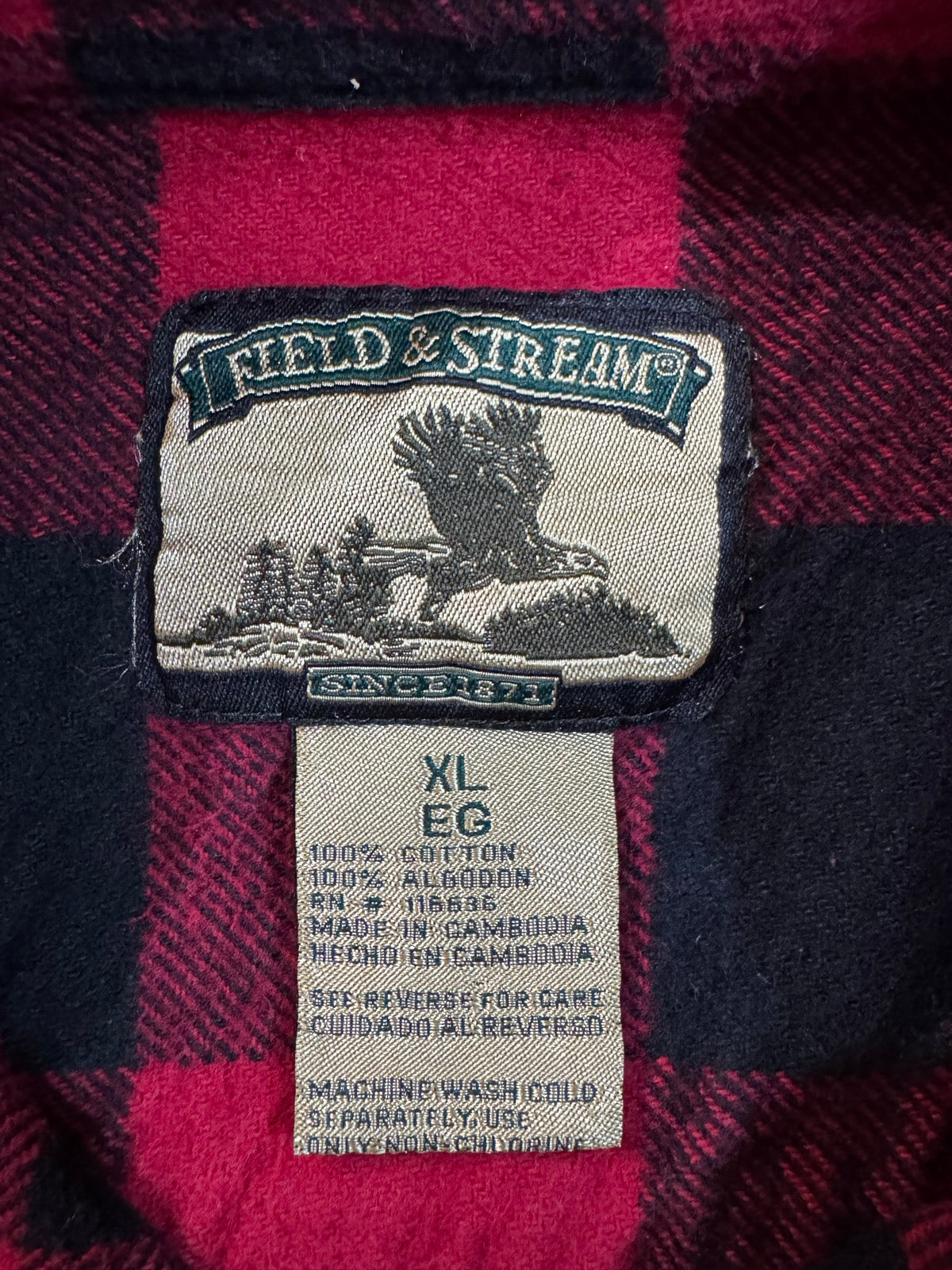00's FIELD&STREAM「Buffalo Check」コットンフランネルシャツ