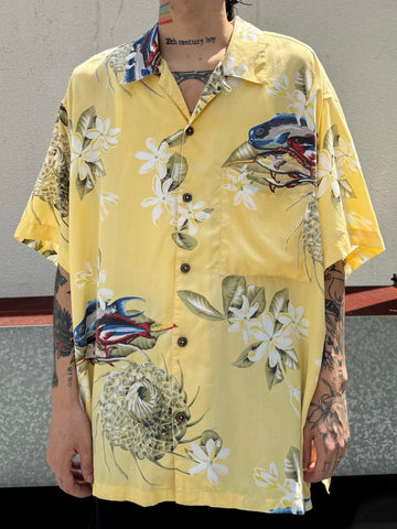 00's PATAGONIA「Pataloha」Fish＆Flower柄　アロハシャツ