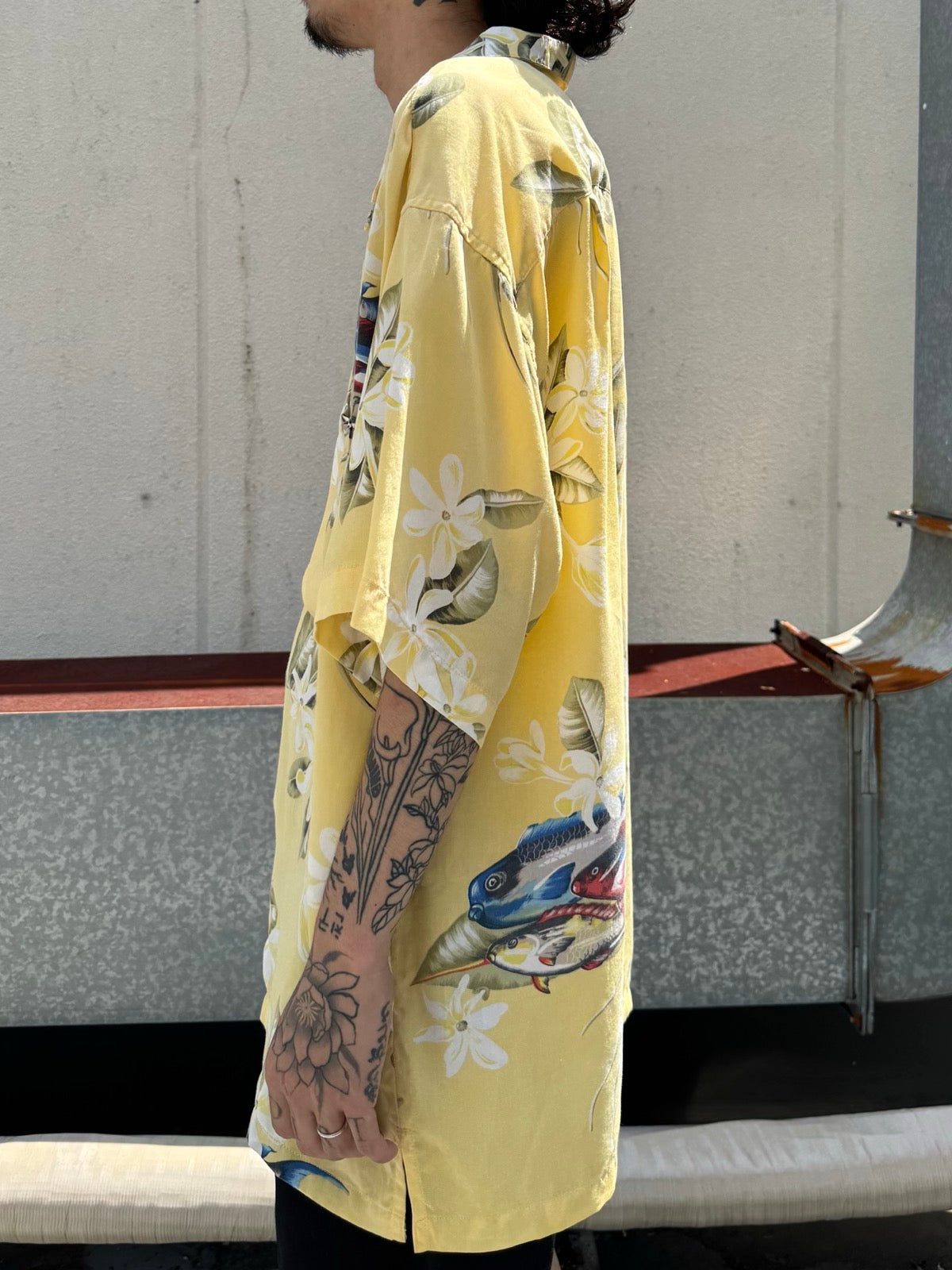 00's PATAGONIA「Pataloha」Fish＆Flower柄　アロハシャツ