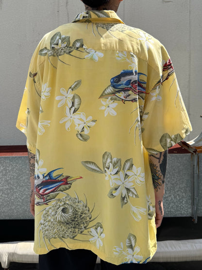 00's PATAGONIA「Pataloha」Fish＆Flower柄　アロハシャツ