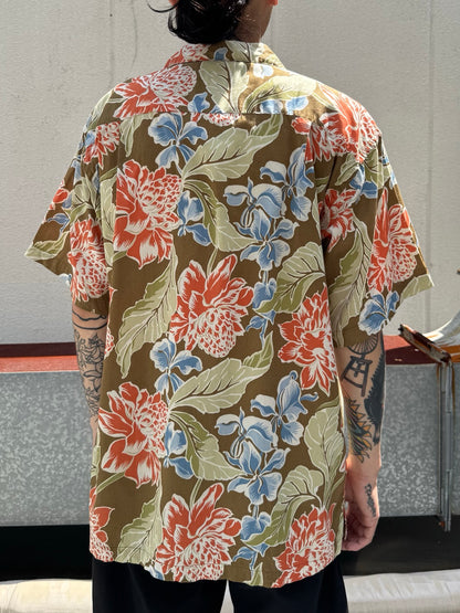 00's PATAGONIA「Pataloha」ボタニカル柄　アロハシャツ