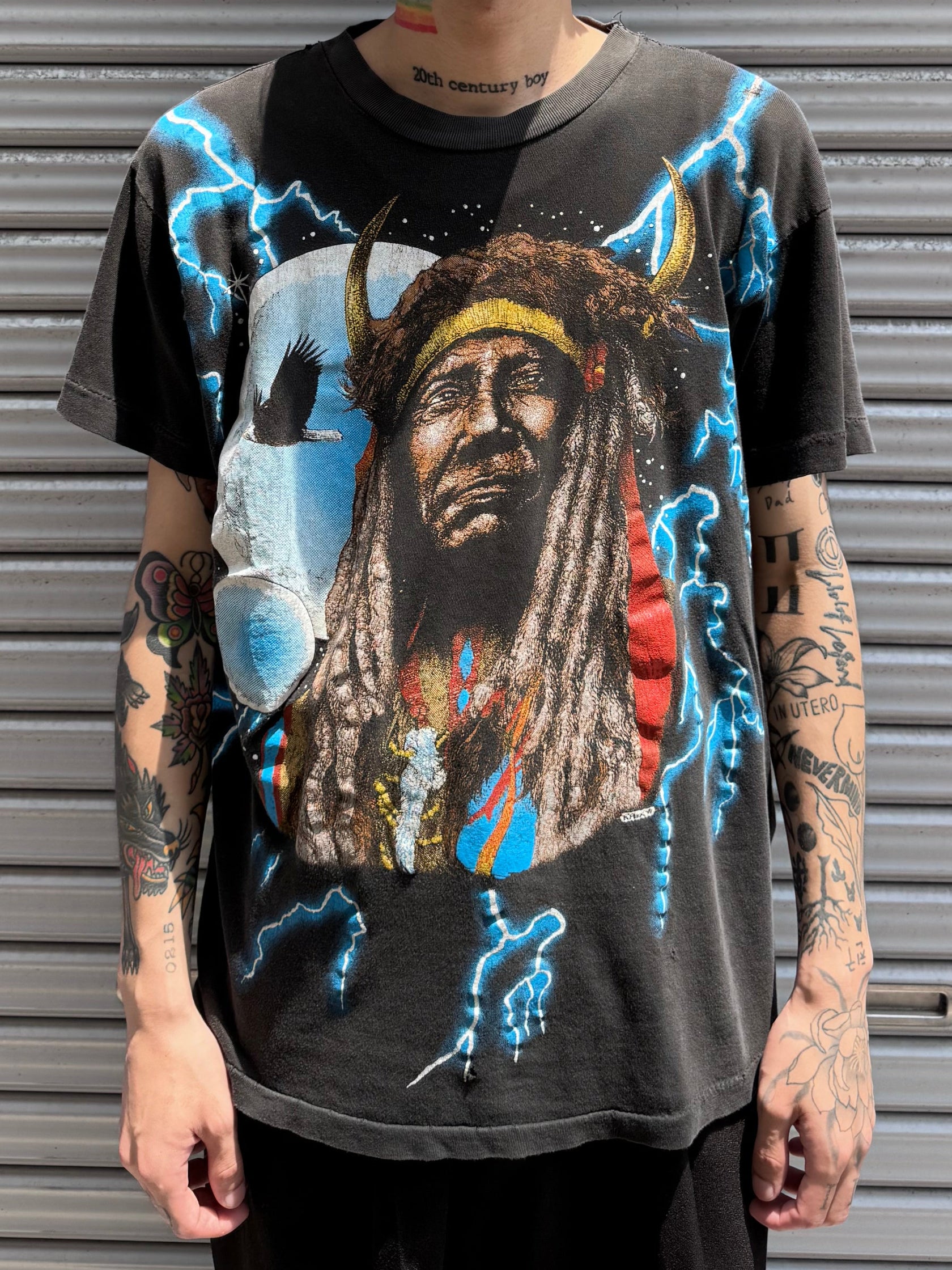 90's AMERICAN THUNDER「NATIVE AMERICANS」Tシャツ