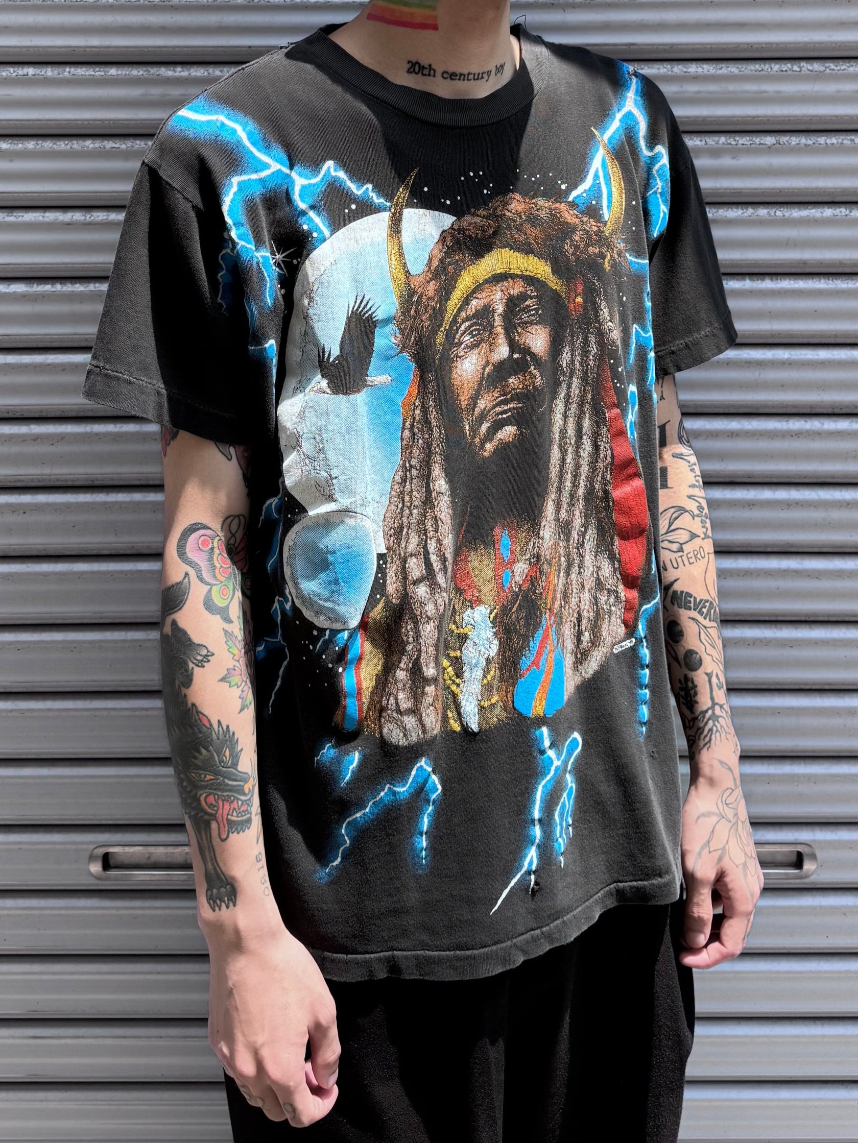 90's AMERICAN THUNDER「NATIVE AMERICANS」Tシャツ