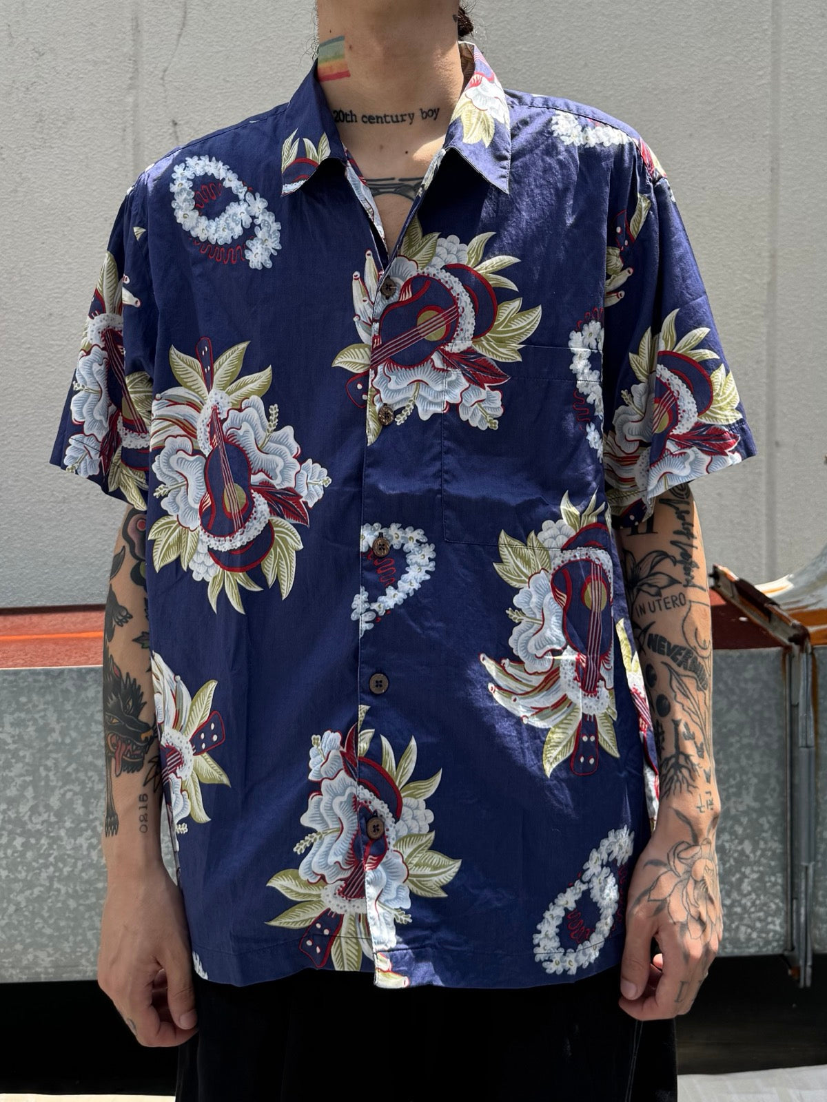00's PATAGONIA「Pataloha」ウクレレ柄 アロハシャツ
