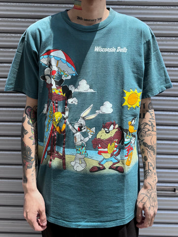 90’s LOONEY TUNES 「Wisconsin Dells」USA製 キャラクターTシャツ