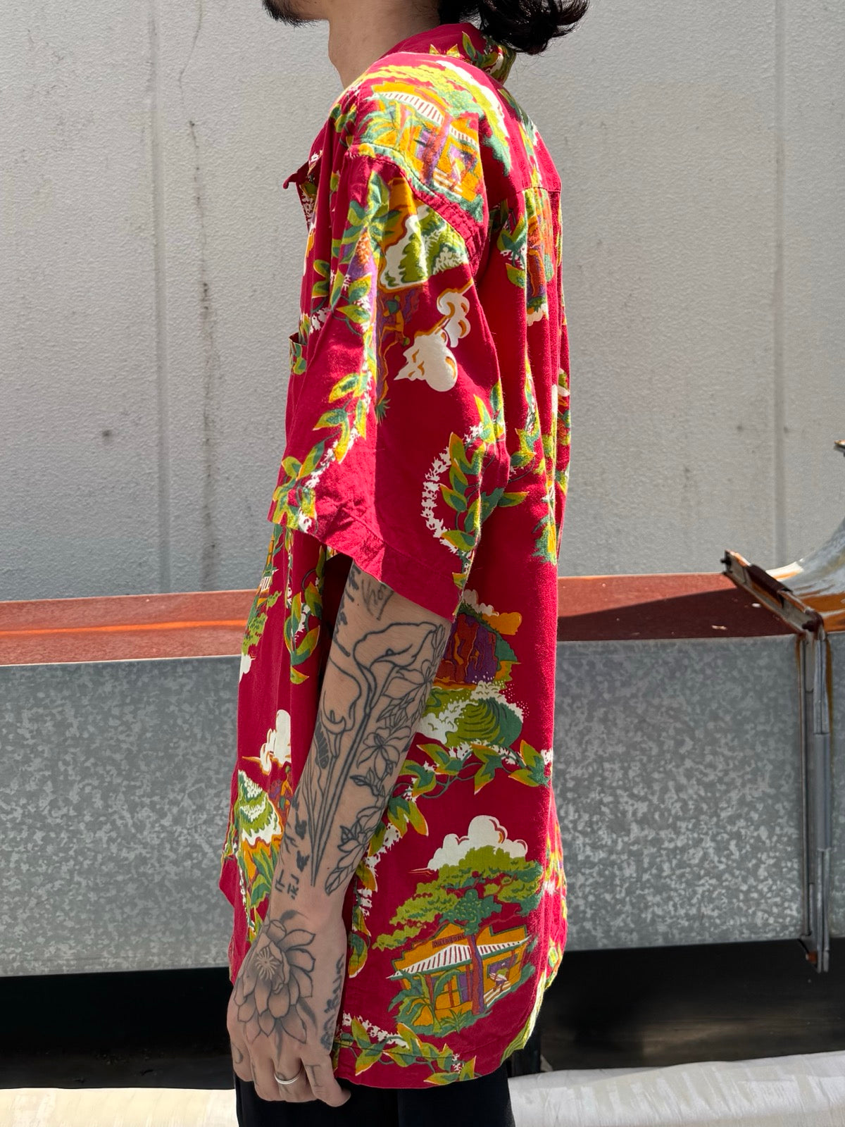 00's PATAGONIA「Pataloha」ハレイワ柄 アロハシャツ