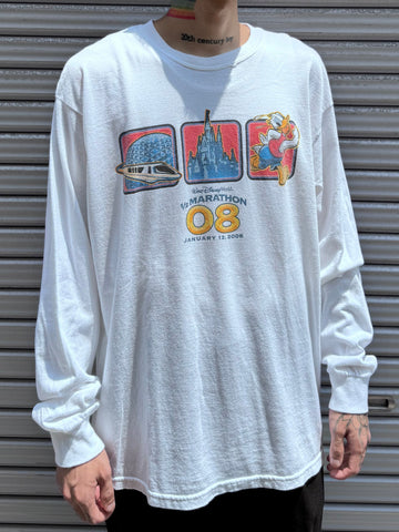 00’s DISNEY 「Half Marathon Donald」キャラクターTシャツ