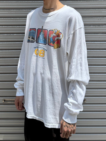 00’s DISNEY 「Half Marathon Donald」キャラクターTシャツ
