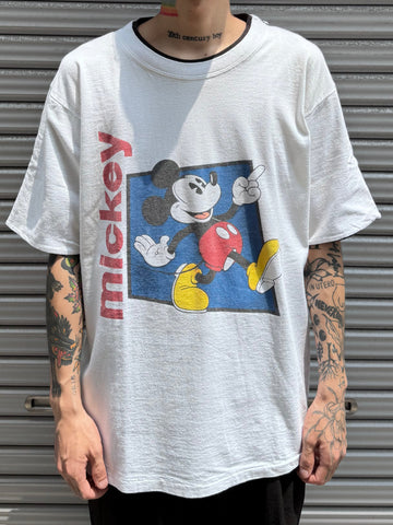 90’s DISNEY 「MICKEY MOUSE」USA製 キャラクターTシャツ