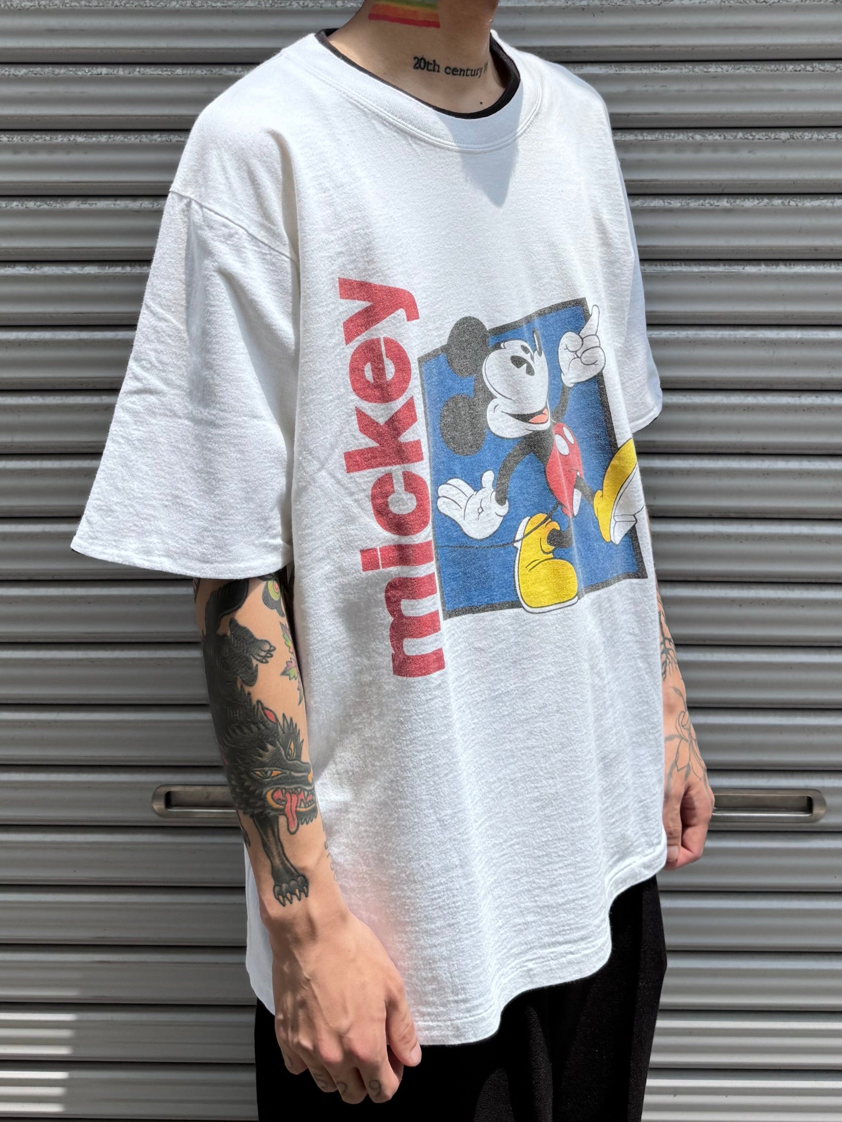 90’s DISNEY 「MICKEY MOUSE」USA製 キャラクターTシャツ