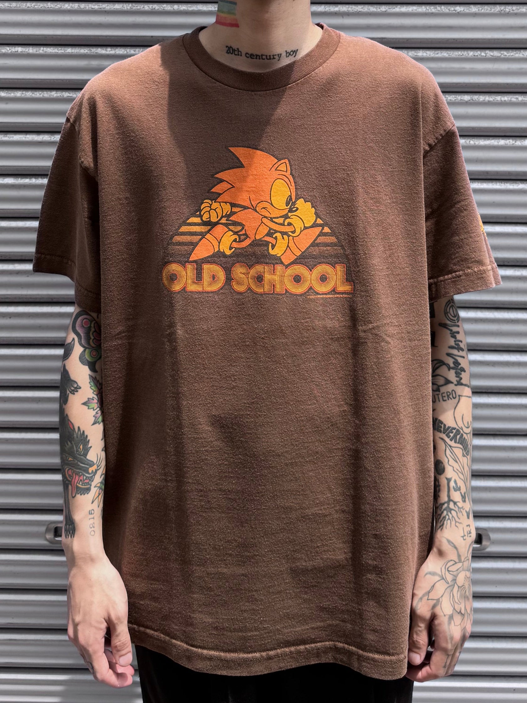00's SONIC「OLD SCHOOL」キャラクターTシャツ