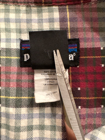 90's PATAGONIA「Organic Pima Cotton Check Shirt」雪なしタグ 長袖シャツ