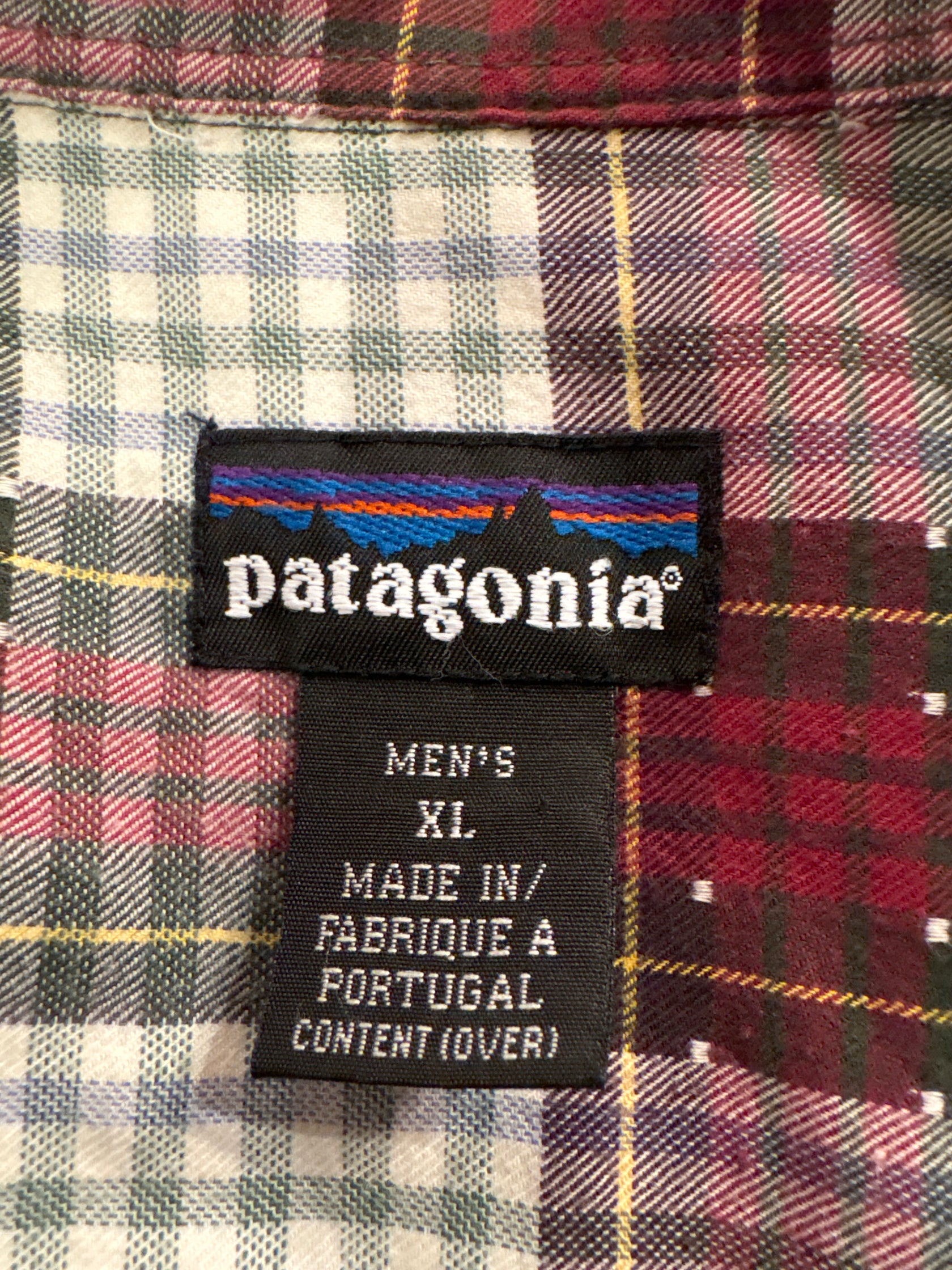 90's PATAGONIA「Organic Pima Cotton Check Shirt」雪なしタグ 長袖シャツ