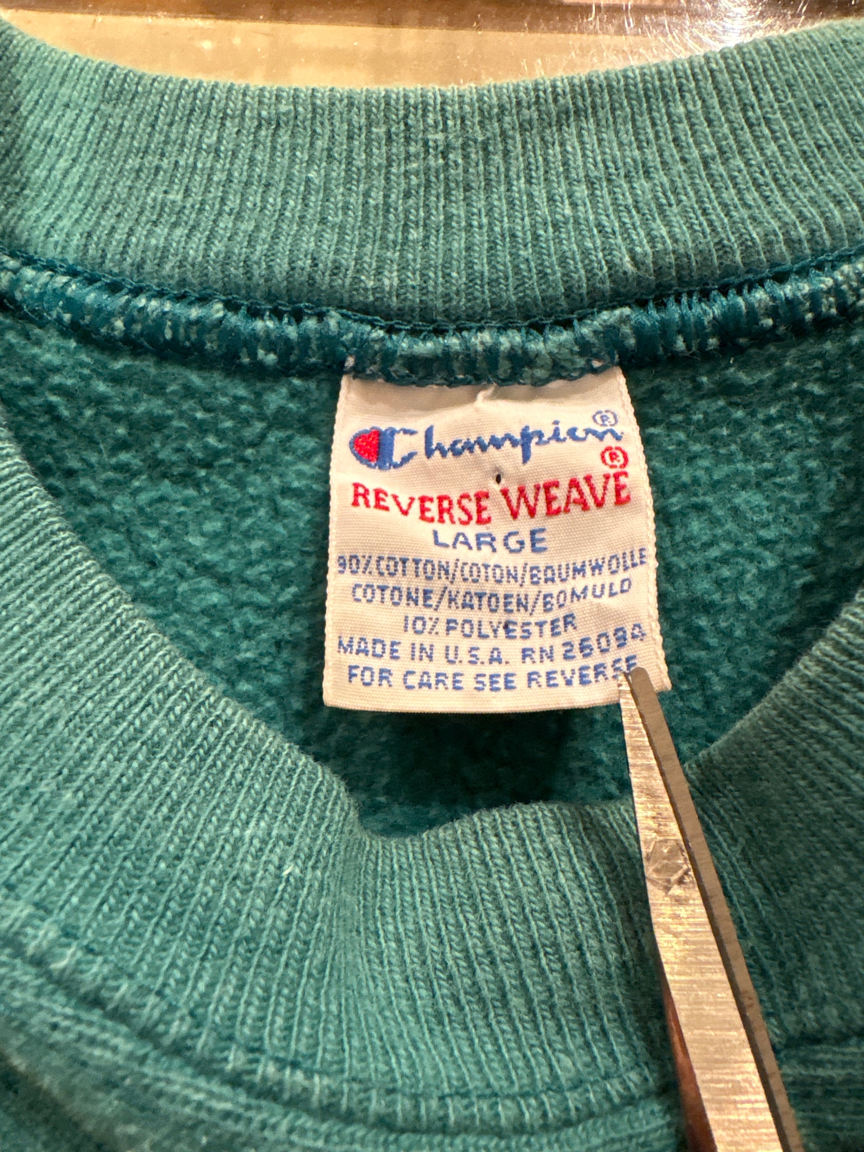 90‘s CHAMPION REVERSE WEAVE「Cロゴ刺繍」USA製 スウェット
