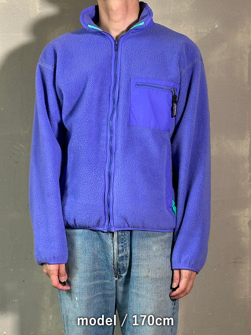 90's PATAGONIA「FULL ZIP FLEECE JACKET」USA製　フリースジャケット
