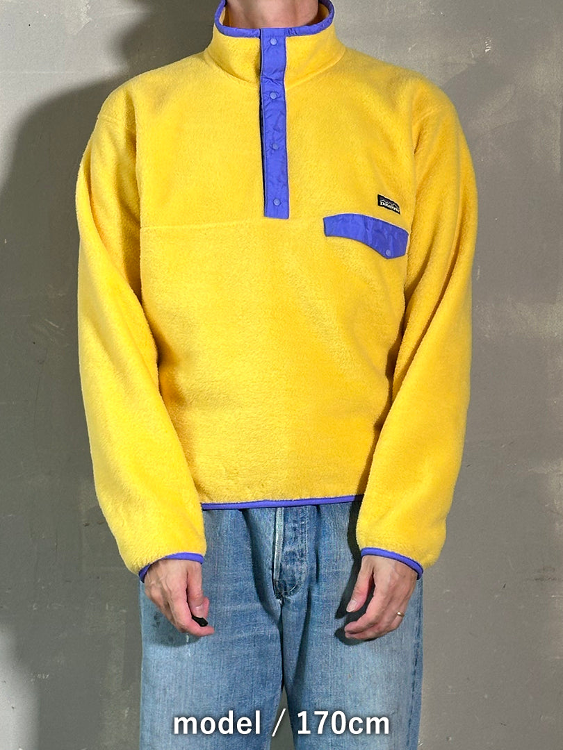 80s PATAGONIA 「Synchilla Snap-T」フリースプルオーバー　USA製