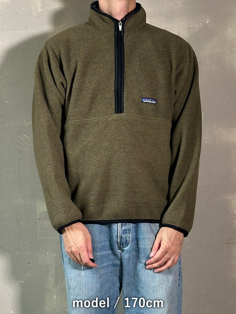 90's PATAGONIA「Synchilla Marsupial」ハーフジッププルオーバー