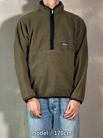 90's PATAGONIA「Synchilla Marsupial」ハーフジッププルオーバー