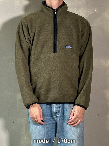 90's PATAGONIA「Synchilla Marsupial」ハーフジッププルオーバー