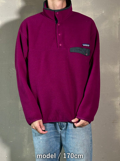 90's PATAGONIA 「Synchilla Snap-T」USA製 フリースプルオーバー