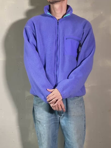 90's PATAGONIA「FULL ZIP FLEECE JACKET」USA製　フリースジャケット