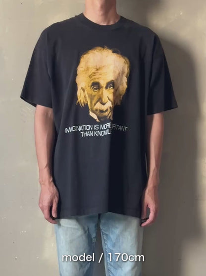 90's アルベルト・アインシュタイン USA製 偉人Tシャツ