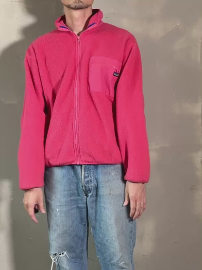 90's PATAGONIA「FULL ZIP FLEECE JACKET」USA製　フリースジャケット