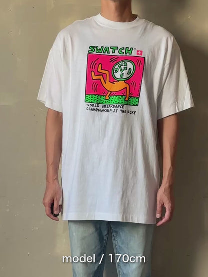 90's「Swatch World Breakdance Championship」グラフィックTシャツ