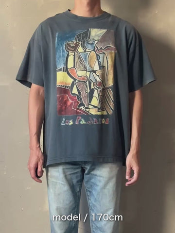 00's 「Los Pájaros」アートTシャツ