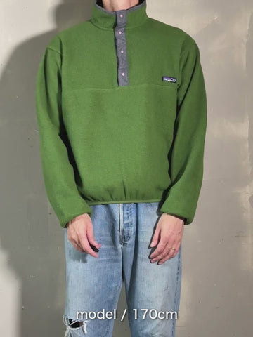 90s PATAGONIA 「Synchilla Snap-T」フリースプルオーバー　USA製