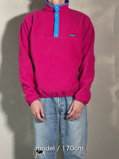 80s PATAGONIA 「Synchilla Snap-T」フリースプルオーバー　USA製